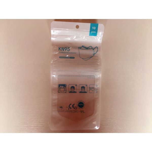 Disposable Gravure Printing CPP Plastic Zipper Pouch Ziplock Mask Packaging Bags