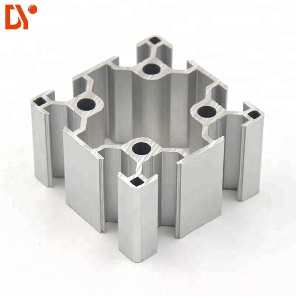 V Slot Structure Aluminium Extruded Sections , Customized Extruded Aluminum Profiles
