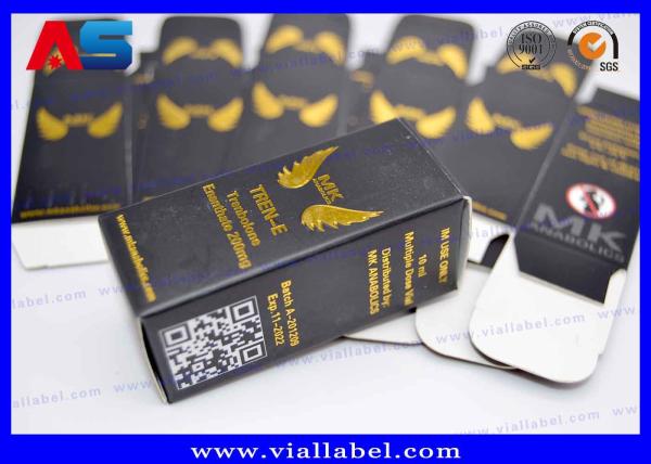 Boîtes de flacon de 10 ml personnalisées avec revêtement laminé mat et brillant