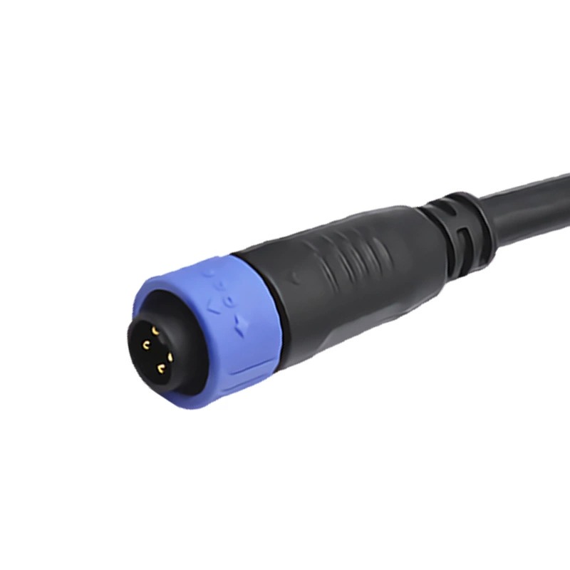 M16 4 Pin Male Plug And Female Socket IP68 Waterproof Quick Lock Connector For Outdoor Lighting