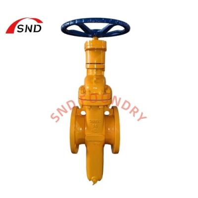 Handwheel Flange Flat Gate Valve Non Rising Stem Seated WCB Gate Valve Coating