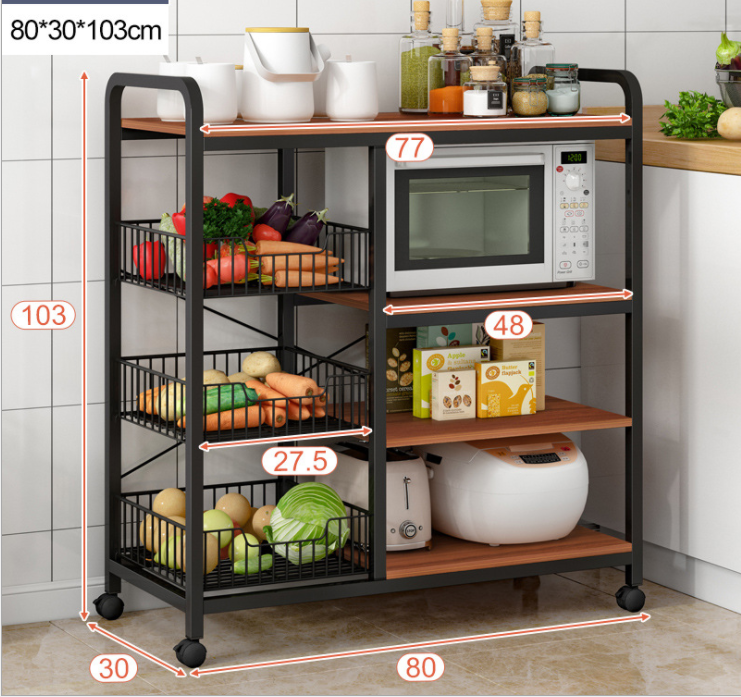 4 Tier Removable Kitchen Storage Rack , Anti Rust Kitchen Plate Rack Shelf
