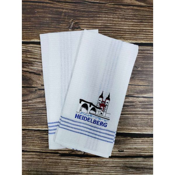 Напечатанные полосы хлопчатобумажные полотенца для взрослых гольфистов