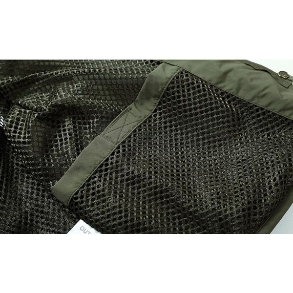 2022 Logotipo impreso a medida Pesca senderismo Utilidad táctica al aire libre Multi bolsillo Respirador de trabajo malla chalecos masculinos