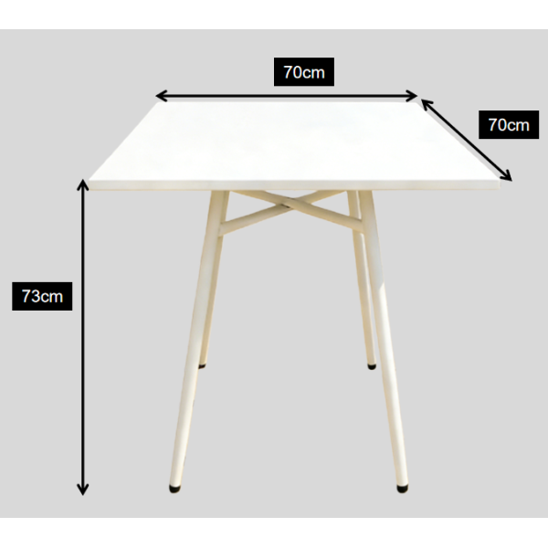 All Weather Lightweight Portable Outdoor Coffee Table Foldable Waterproof UV-Resistant for Hotel Park Villa Balcony Bistro