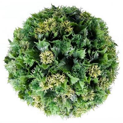 Topiary exterior 42cm artificiais da bola do buxo do balcão