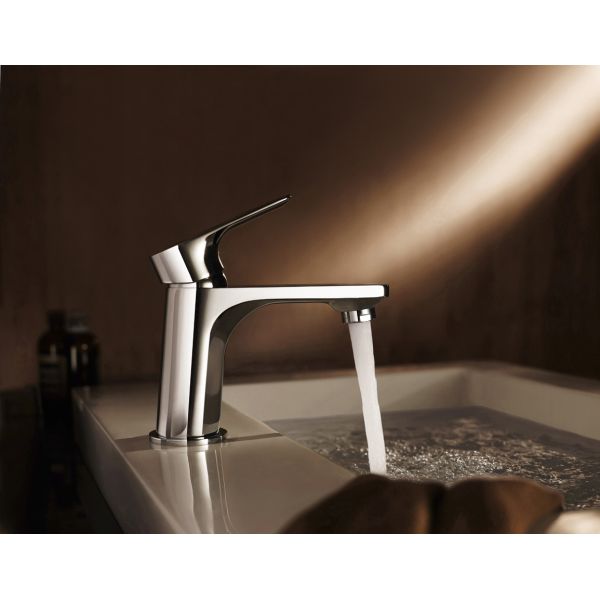 35mm Ceramic Cartridge Wash Basin Faucet Chrome Bathroom Sink Taps Anti Rust