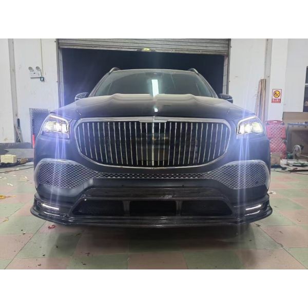 Maybach GLS600 Mercedes Benz Body Kit LD Style Front Car Bumper Lip Kit Widebody