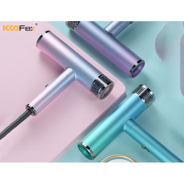 Отрицательный фен для волос перемещения складчатости иона, фен цвета 1100W градиента облегченный