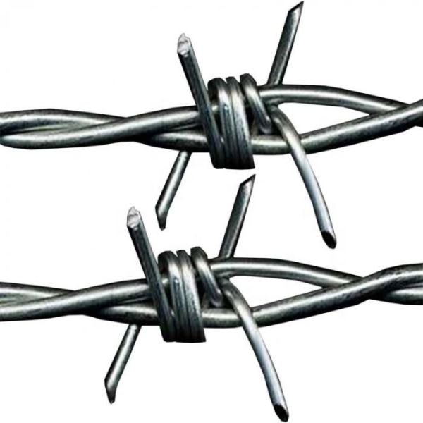 14x14 Gauge Hot-dipped Galvanized Double Twisted Barbed Wire with 200m Coil Length