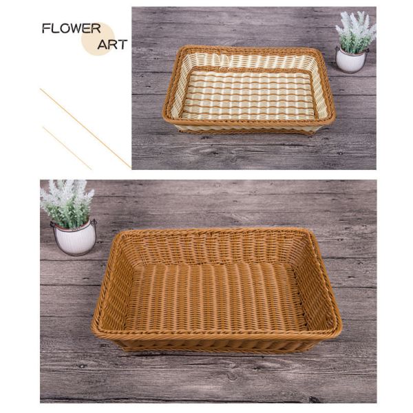 Небольшими домашними корзина сплетенная полотенцами хранения плода таблицы 30x20x7CM