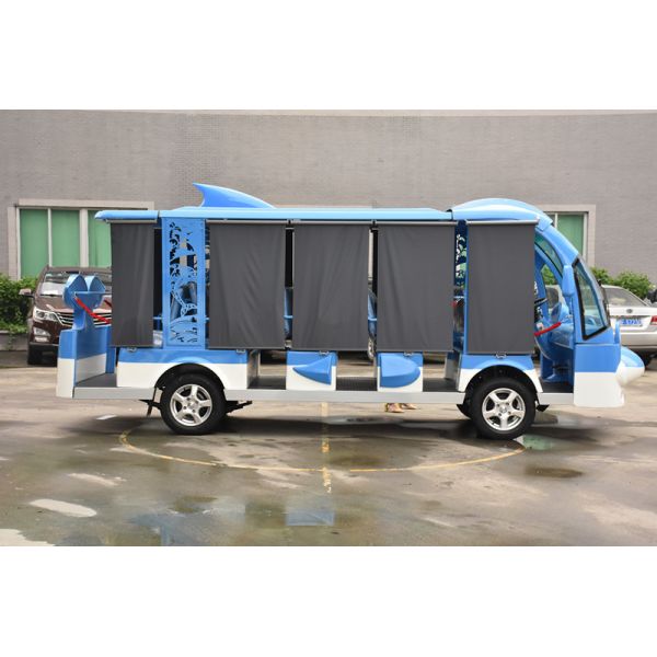 Dolphin Style Design 14 Seater Electric Mini Tourist Bus for Sightseeing