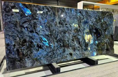 Madagascan Blue Marble Kitchen Slab Marble Stone Slab Long Lasting Scratch Resistant