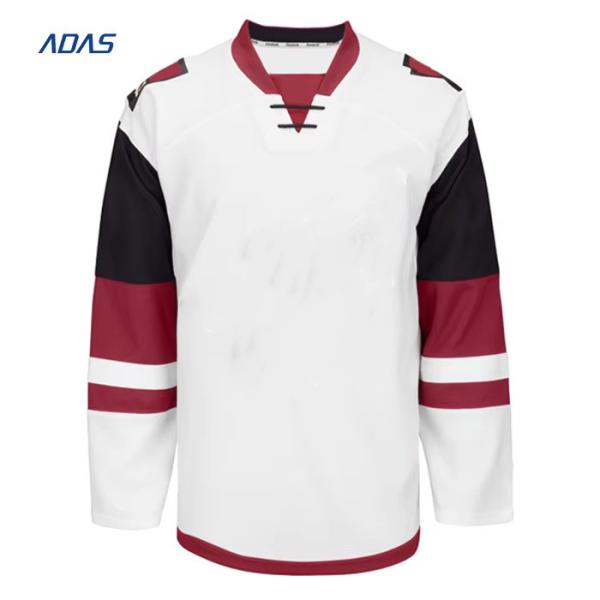 Anti Shrink Breathable Kids Ice Hockey Wear Jersey Outfit With Sublimated Applique