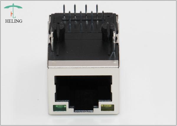 Integrated Magnetics Through Hole RJ45 Female Connector For Networking Devices