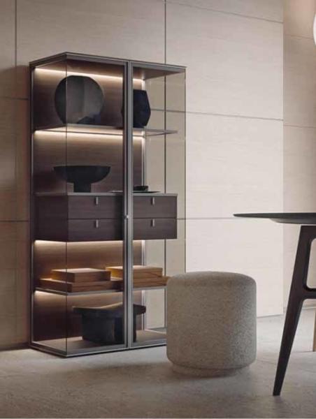 Modern Design Aluminum Profile Wardrobe Closet Glass Door Frame Aluminum Glass Door Frame