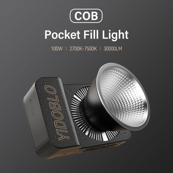 Беспроводное управление 0,4 кг Cob Led Video Light 100watt Vlogging Kit USB зарядка Фотография освещение