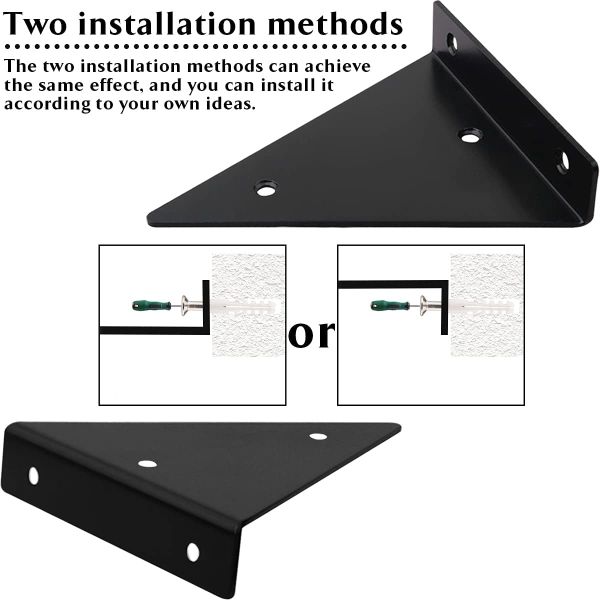 Стамповая штыковочная изгибающая тяжелая черная угловая стойка для минималистского домашнего декора