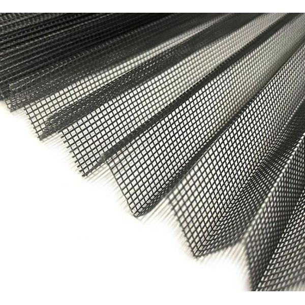 Чернота покрасила плиссированного москита экран 18x16 цепляет ширину x 10m 2.4m длиной