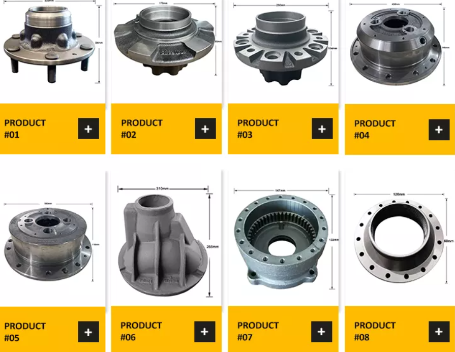 Eje de rueda dúctil del eje de la maquinaria agrícola del bastidor de arena de hierro