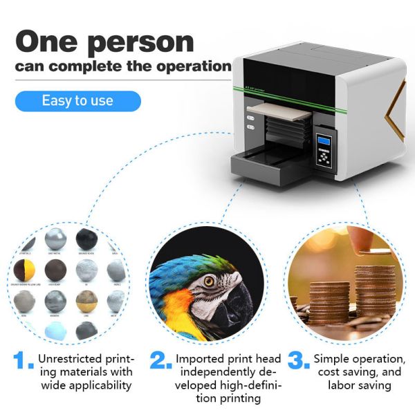 The A3 UV Printer 3200HD TX800 Xp600UV Printer Sold Directly by the Manufacturer