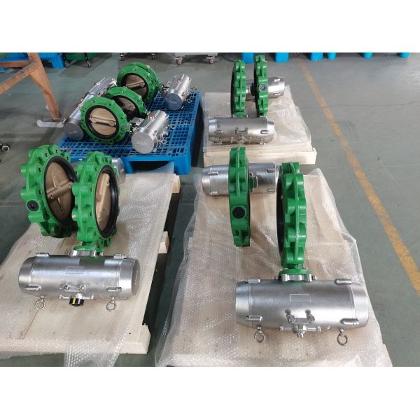 Клапан-бабочка SS316 морской индустрии пневматическая для соленого клапана снаряжения морской воды