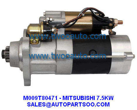 M009T80471 M009T80472  - MITSUBISHI NEW STARTER 24V 7.5KW 12T MOTORES DE ARRANQUE