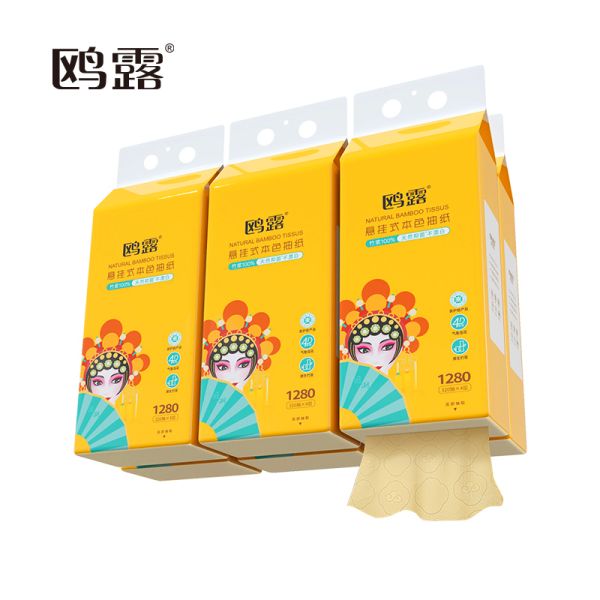 Ultra Soft Hanging Tissue Paper Virgin Wood Pulp Kitchen Facial Wall Hanging Tissue in Bag Factory Wholesale