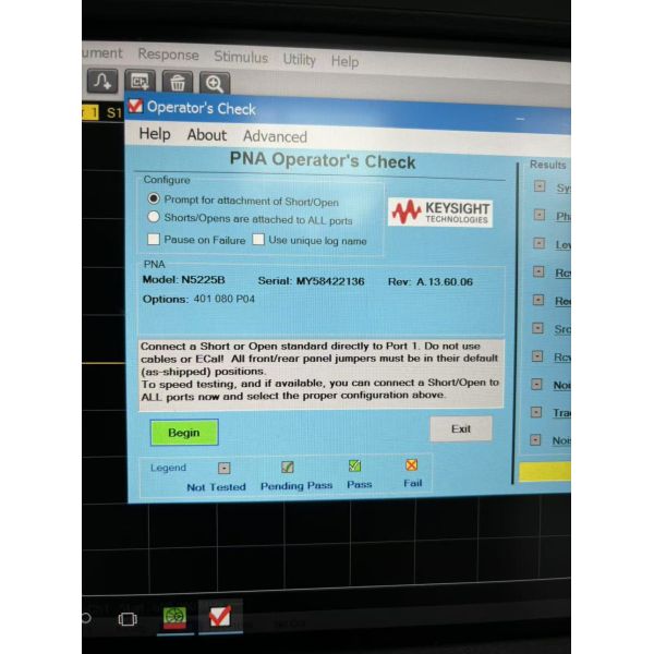 Keysight N5225B Analisador de rede de microondas PNA 900 Hz a 50 GHz