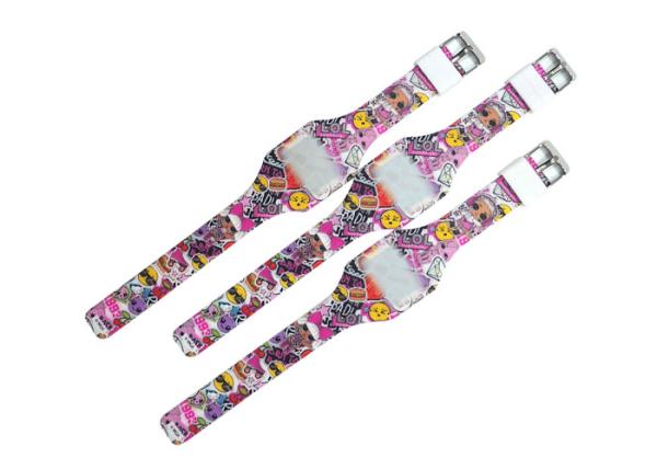 Children's Silicone Touch Watch gift bracelet fruit carton LOL Surprise Doll Manufacturer Logo Customized Variety