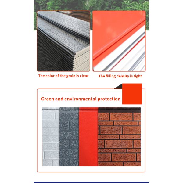 Hotel Design Style Metal Carving Board Exterior Insulation Decoration Integrated Board Polyurethane Foam Sandwich Board