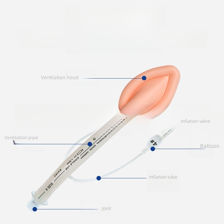 Пакет устранимого медицинского катетера авиалинии маски силиконовой резины Laryngeal индивидуальный