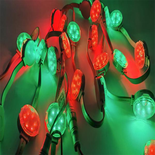 40 mm Couleur unique DC24V IP67 SMD3535 LED Node Dot String Pixel Point Lights pour l'éclairage de façade