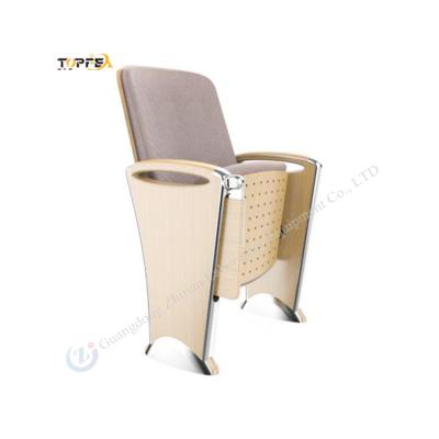 Assento de cadeira de igreja dobrável ergonômico com assento e encosto acolchado