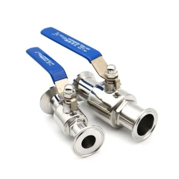 Stainless Steel Hygienic 2 Way Ball Valve Tri Clamp Connection for Food Beverage Pharmaceutical Pipeline