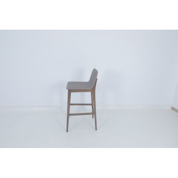 High Density Sponge Wrapped Upholstered Bar Stool Chair For Apartment