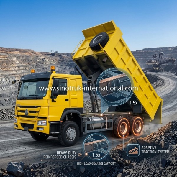 High Horsepower 400HP HOWO Tipper Dump Truck LHD 6x4 10wheels