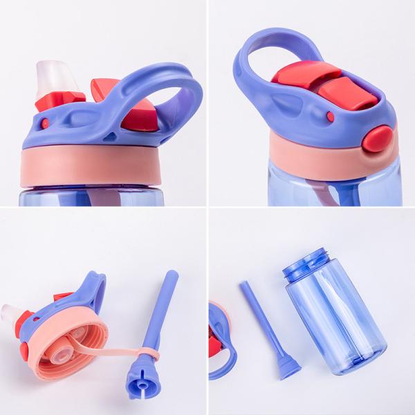 Custom Logo Bpa Free Children Water Bottle with Straw Support Tour Outdoor Activity