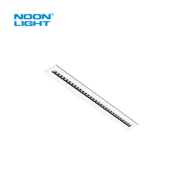 White Steel Grid Light Fixture with 3000K - 5000K Adjustable Color Temperature