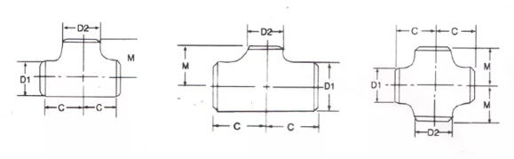 ASME B16.9 DN50 Carbon Steel Tees Seamless ASTM A234 WPB Equal Tee Pipe Fitting