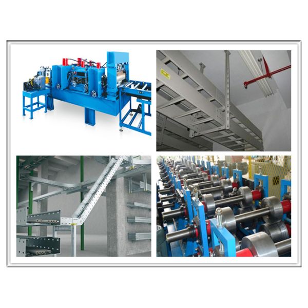 400H Steel 10-15m/Min Galvanized Steel Cable Tray Machine With Gearbox Driver