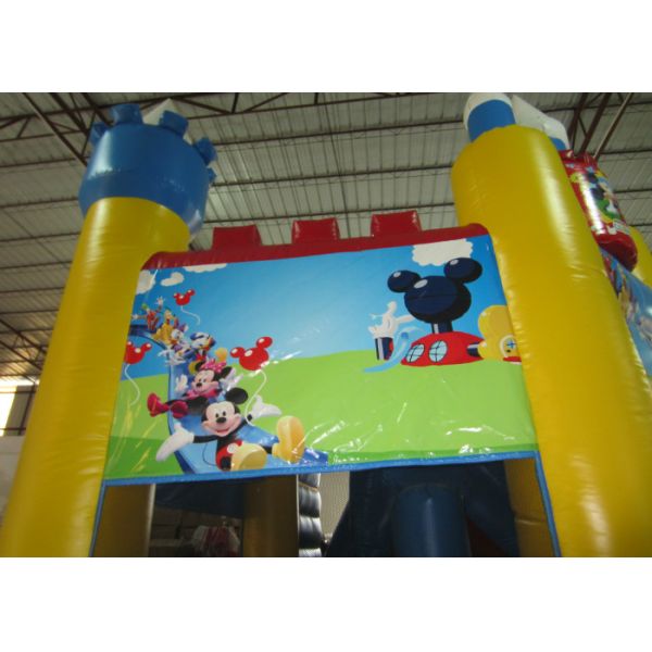 Cute lovely mickey inflatable combo castle beautiful inflatable mickey themed combo on sale