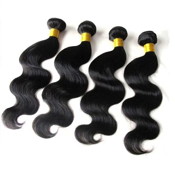 Brazilian virgin hair 100% REMY hair weft/hair weaving/hair bulk,10‘’ 6A hair weaving  color 1#/1B#