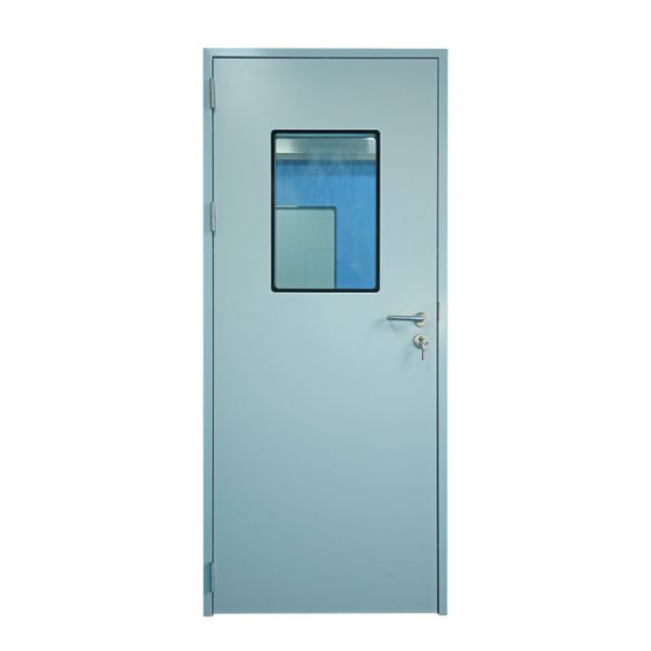 Customized Powder Coated Metal Swing Door For Cleanroom Medical Offices
