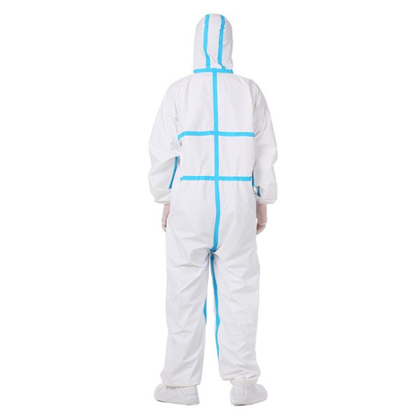 Disposable Surgeon Gown Anti Epidemic Antibacterial Plastic Closures Isolation Suit