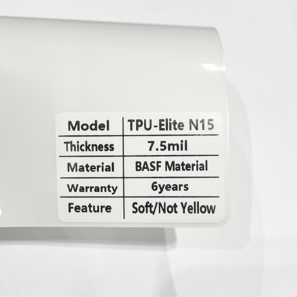TPU-Elite N15 Plus 7.5Mil Hydrophilic Super High Gloss Car PPF Hot Sale All-Round