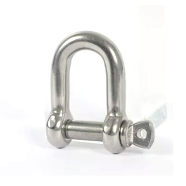 Precision Casting Technology Black and Silver Polished Stainless Steel 304/316 D Shackle Bow Shackle for Fastening
