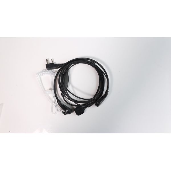 Microphone Earphone for Icom Two Way Radios Walkie-talkie Air Tube Wireless Delay Time