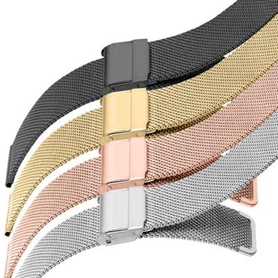 Metal 22mm Watch Band Strap RoHS Milanese Stainless Steel Mesh Watch Strap