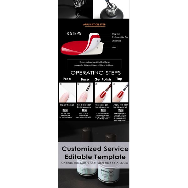 Vernis à ongles en gel caoutchouc de base transparent non toxique avec logo personnalisé pour salon professionnel et résultats longue durée